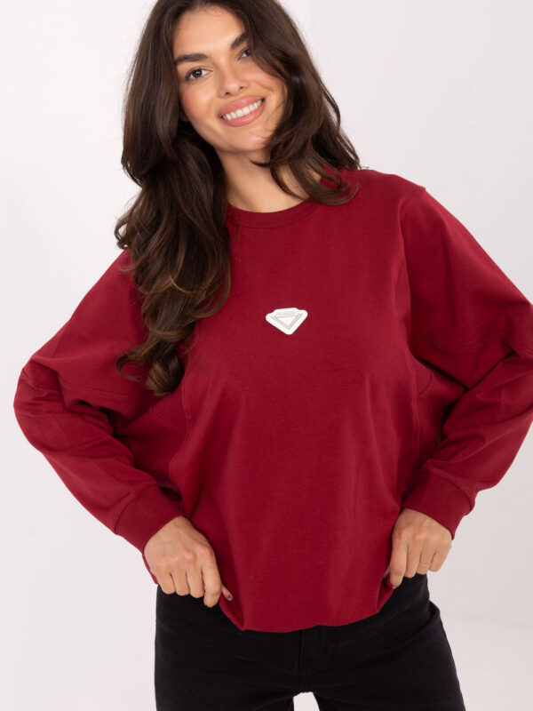 Bluza Damska Model RV-BL-A877.19P Bordo - Rue Paris
