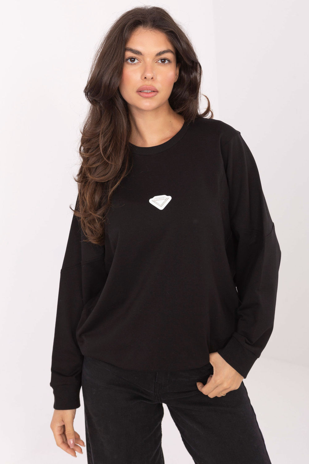 Bluza Damska Model RV-BL-A877.19P Black - Rue Paris