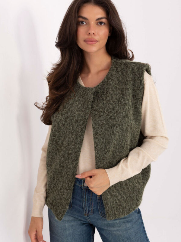 Kamizelka Model IT-KZ-FL9622.29P Khaki - Rue Paris