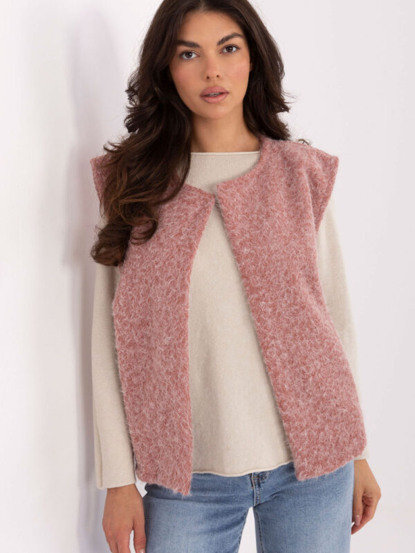 Kamizelka Model IT-KZ-FL9622.29P Dark Pink - Rue Paris