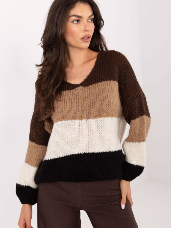 Sweter Damski Model MI-SW-0409.85 Brown - Rue Paris