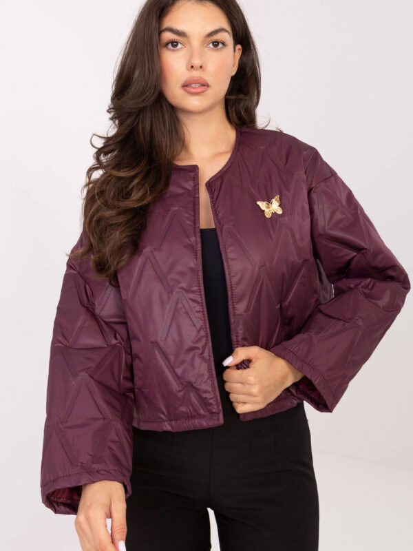 Kurtka Damski Model IT-KR-FL8357.82 Bordo - Rue Paris