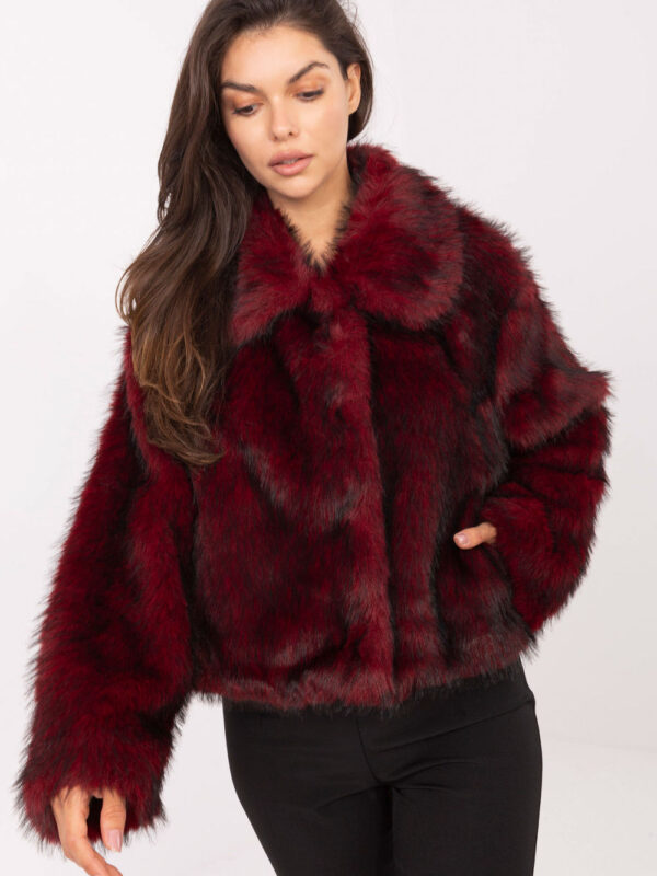Kurtka Damska Model IT-KR-2502.50 Bordo - Rue Paris