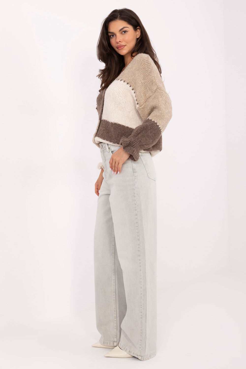 Spodnie Jeansy Damskie Model D80028BB62487A1 Light Grey - Sublevel