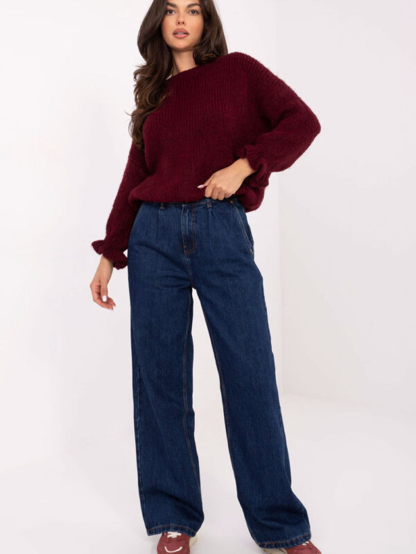 Spodnie Jeansy Damskie Model D80030BI62568D300 Dark Blue - Sublevel
