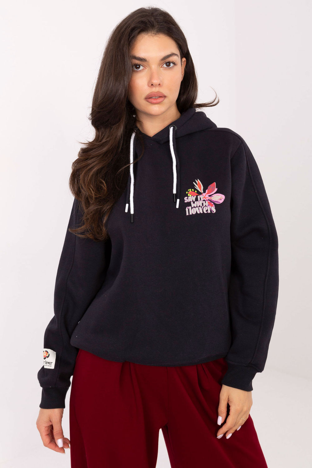 Bluza Damska Model D10600BK02784A Grafit - Sublevel