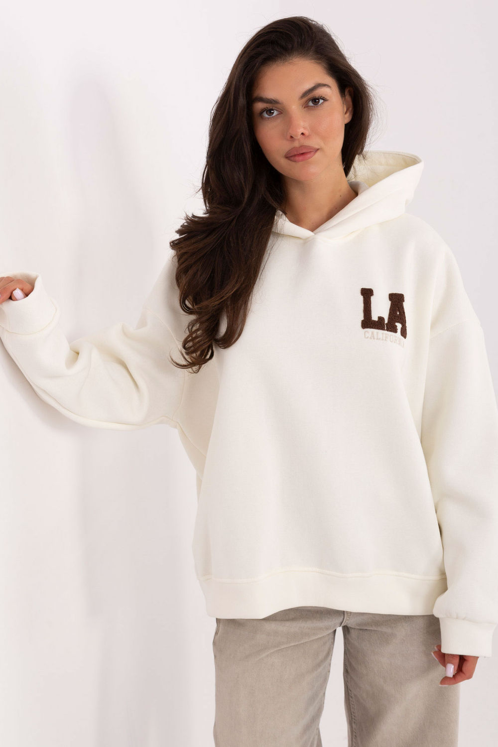 Bluza Damska Model IT-BL-H2492.66 Ecru - Factory Price