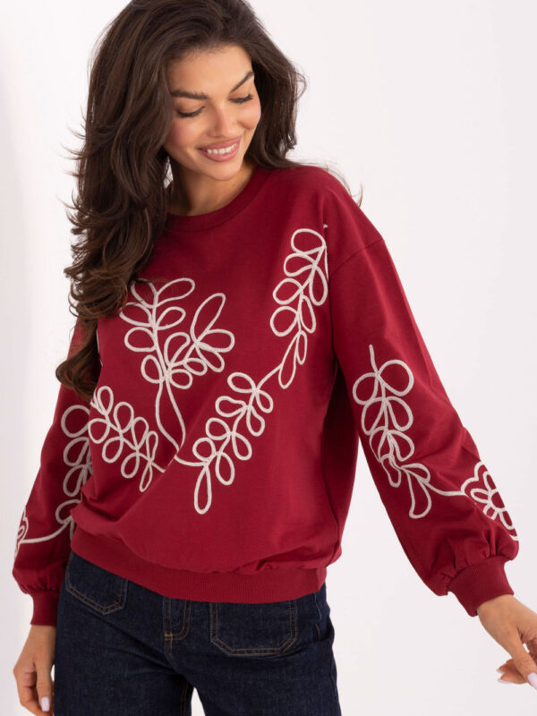 Bluza Damska Model RV-BZ-A175.02 Bordo - Relevance