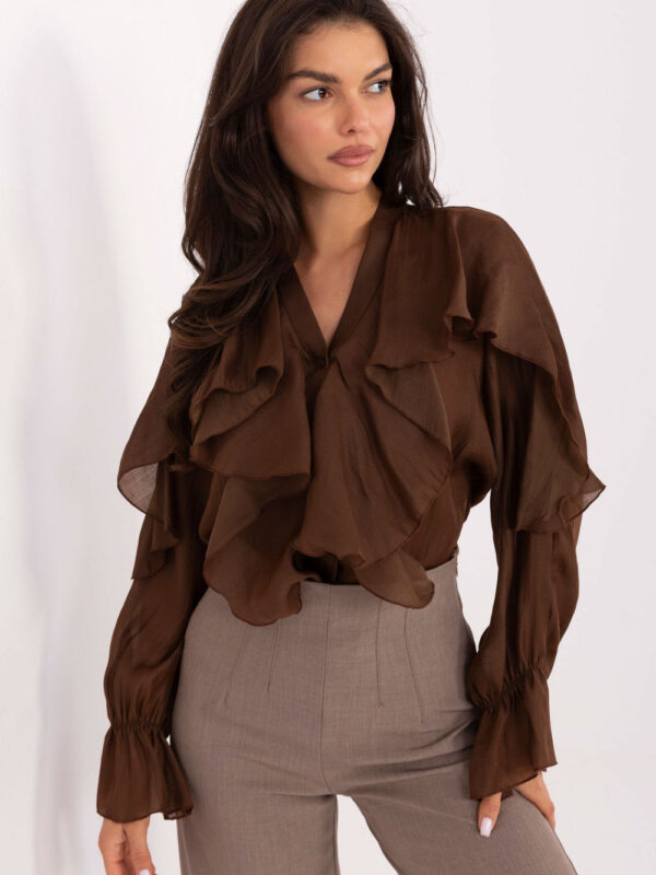Koszula Damska Model MI-BZ-27427.96 Brown - Rue Paris