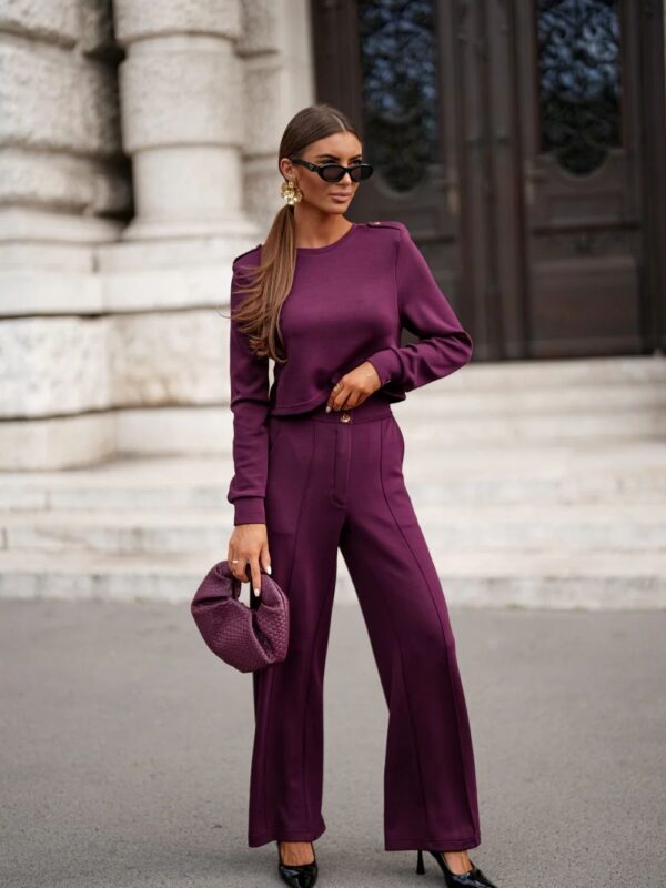 Spodnie Komplet Model Carmen 386129216 Violet - LaBalancia