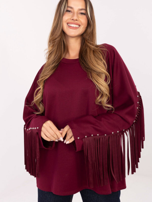Bluza Damska Model IT-BZ-21695.10 Bordo - Factory Price