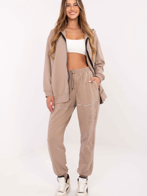 Spodnie Komplet Model RV-KMPL-A881.15 Dark Beige - Relevance