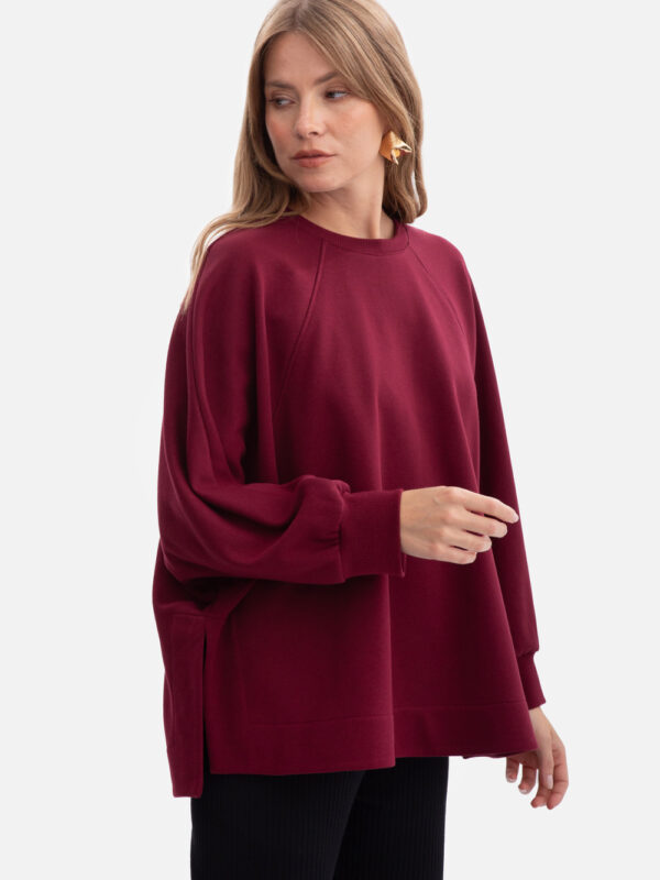 Bluza Damska Model B306 Burgund - BeWear