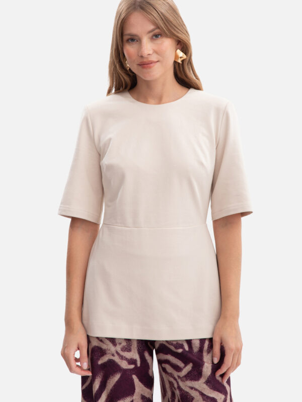 Bluzka Model B305 Piasek - BeWear
