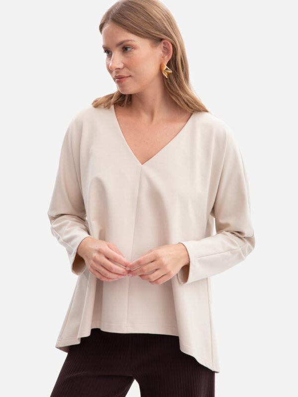 Bluzka Model B304 Piasek - BeWear