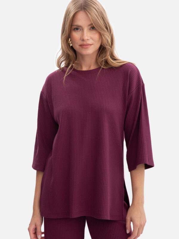 Bluzka Model B301 Śliwka - BeWear