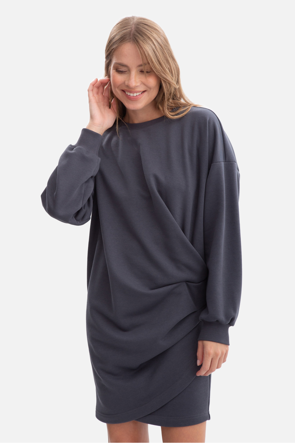 Sukienka Model B298 Stal - BeWear