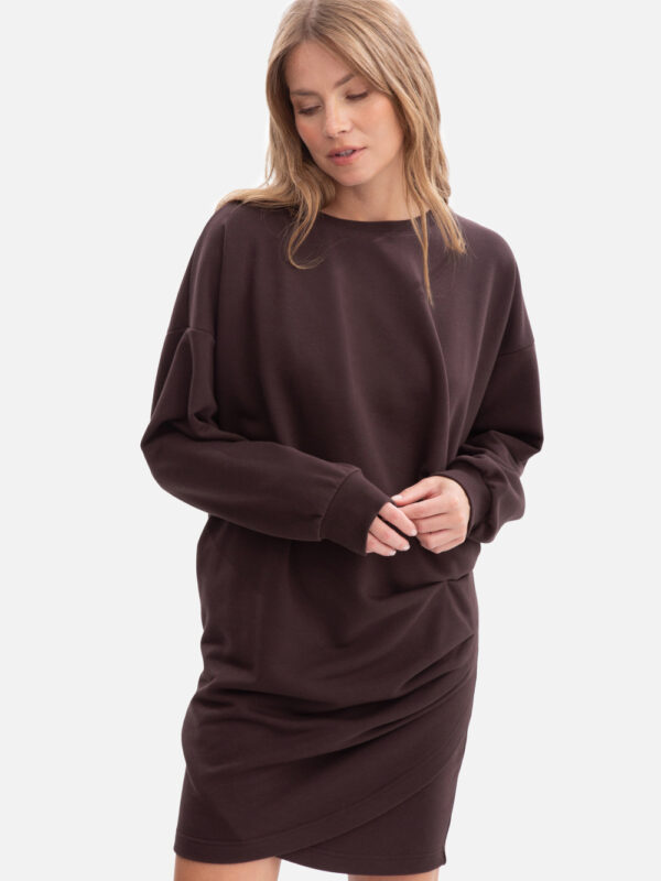 Sukienka Model B298 Gorzka Czekolada - BeWear