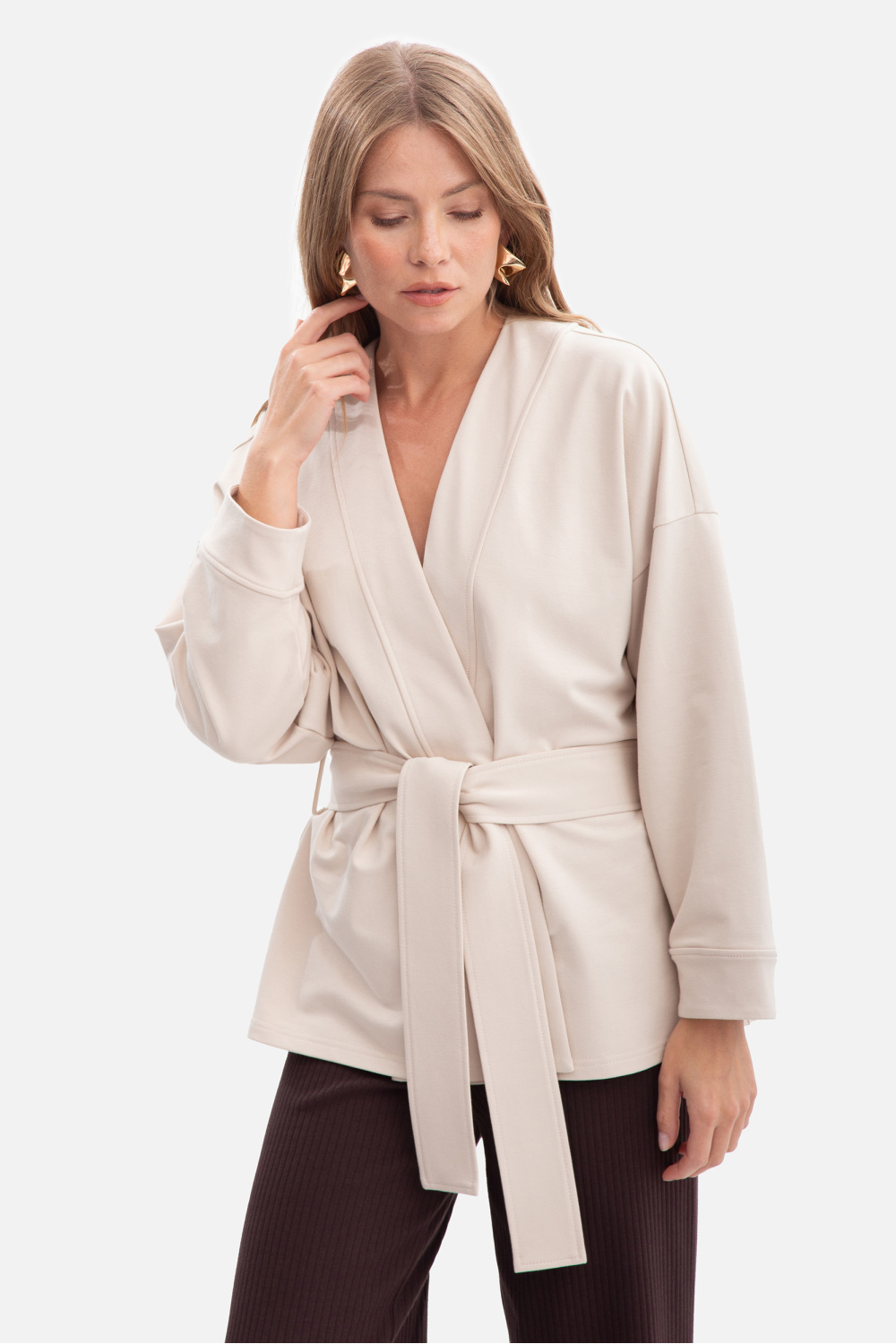 Narzutka Model B297 Piasek - BeWear