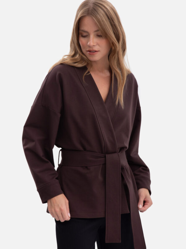 Narzutka Model B297 Gorzka Czekolada - BeWear