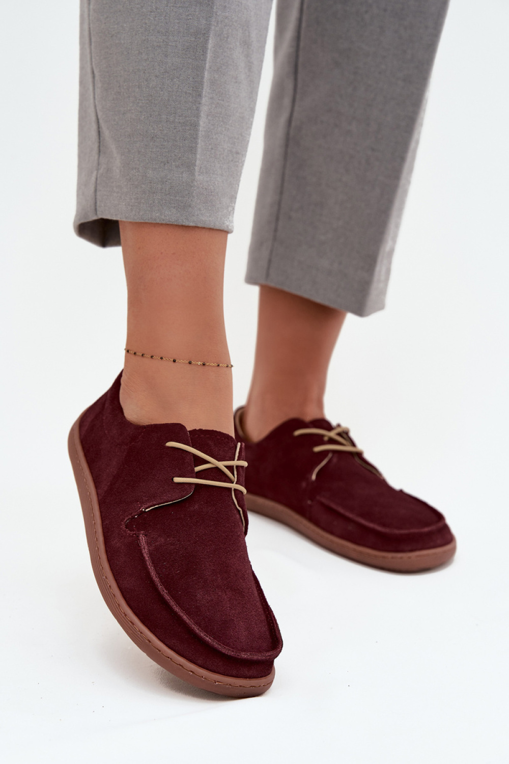 Półbuty Model Zazoo 327 Bordo - Step in style