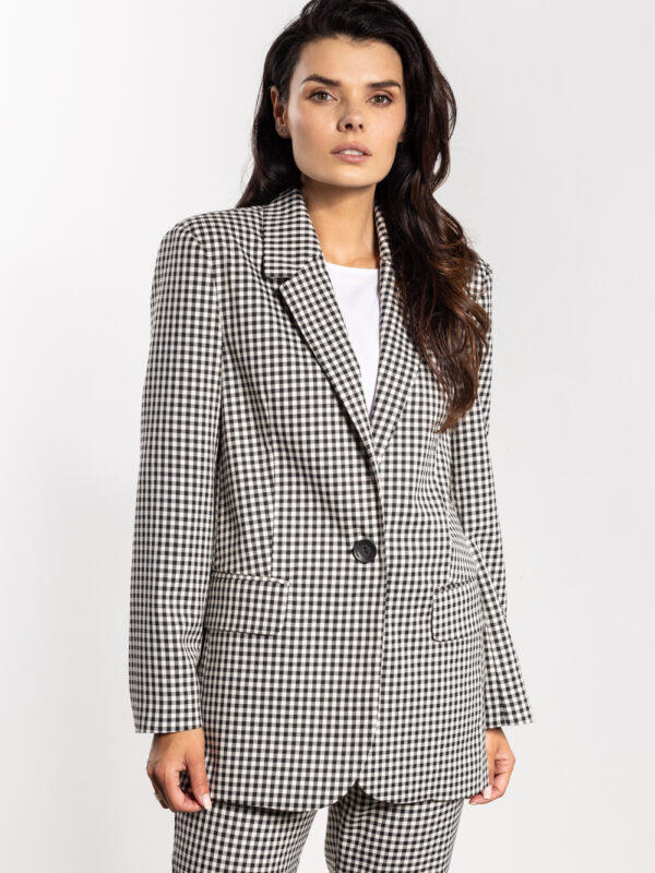 Marynarka Model A749 White/Black - awama