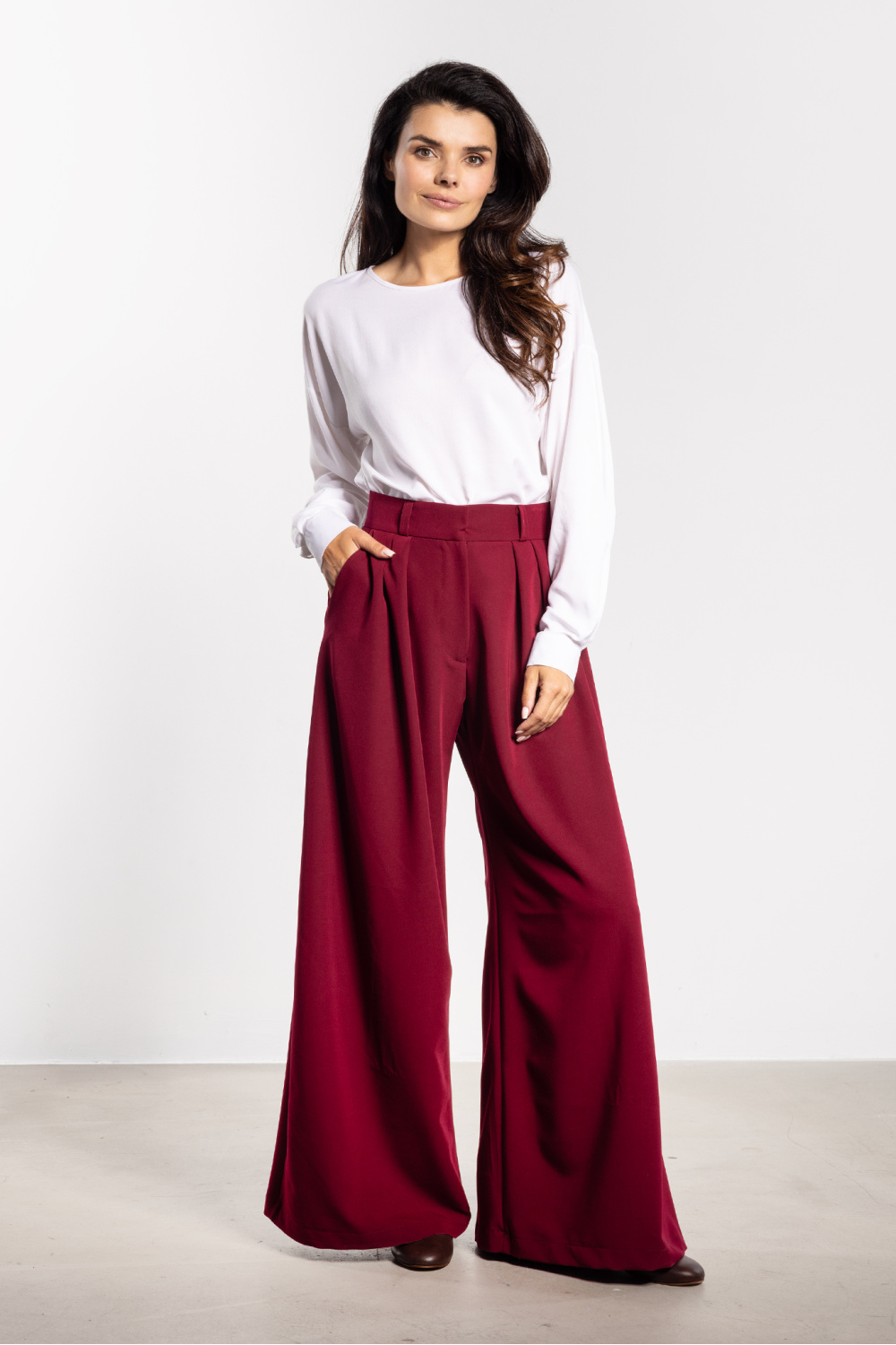 Spodnie Damskie Model A743 Claret - awama