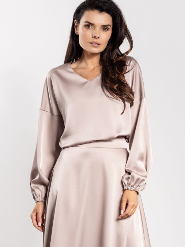 Bluzka Model A740 Beige - awama