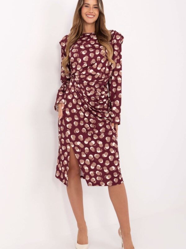 Sukienka Model IT-SK-20057.21P Bordo - Rue Paris