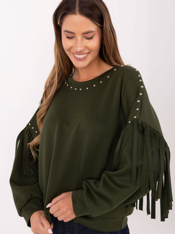 Bluza Damska Model IT-BL-21731.85 Khaki - Rue Paris
