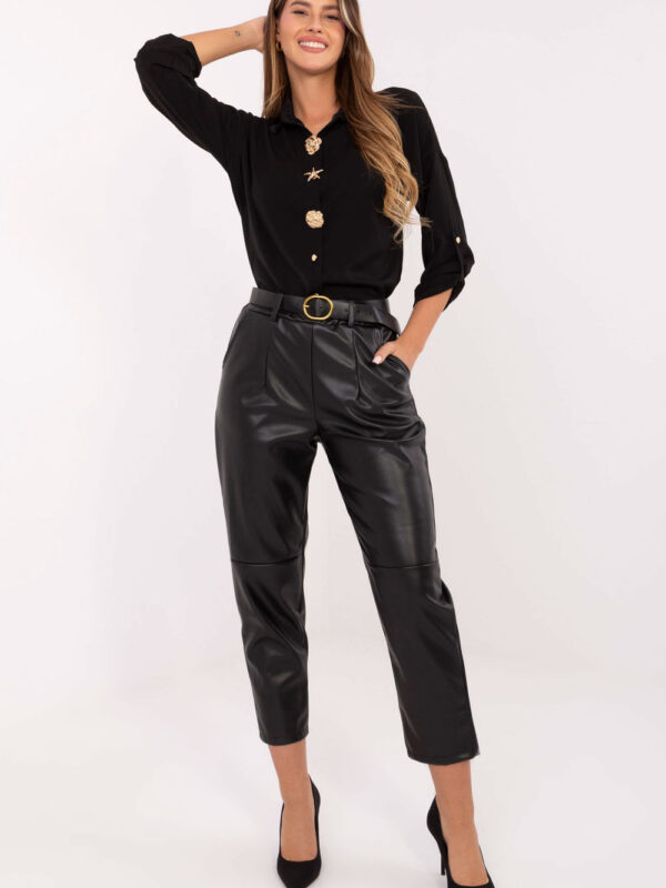 Spodnie Damskie Model IT-SP-FL8576.06P Black - Rue Paris