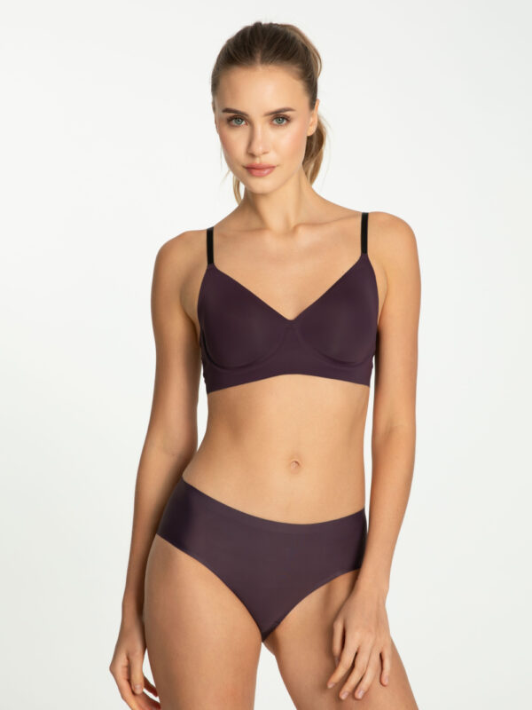 Figi Model Dark Plum Simple Classic Śliwka - Julimex