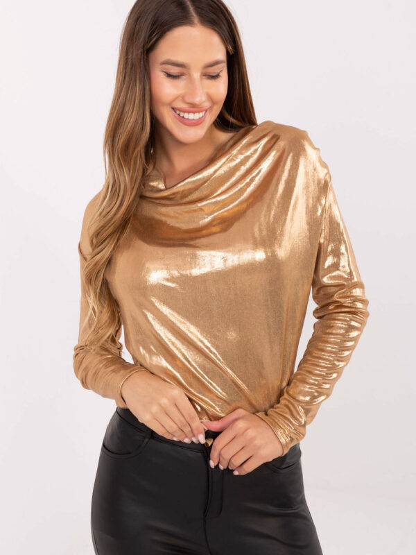 Bluzka Model DHJ-BZ-15268.30 Camel - Italy Moda