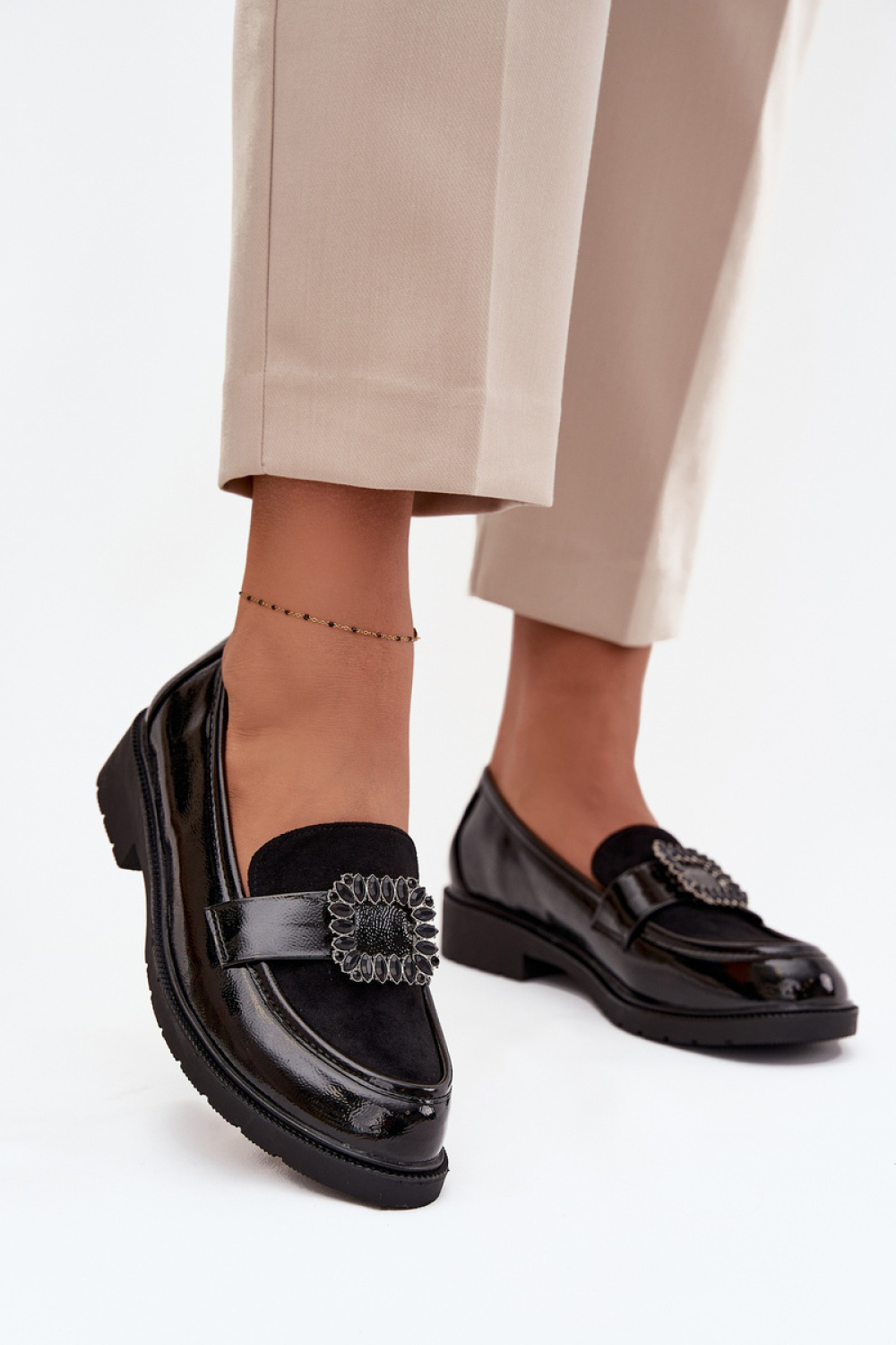 Mokasyny Model S.Barski HY52-546 Black - Step in style