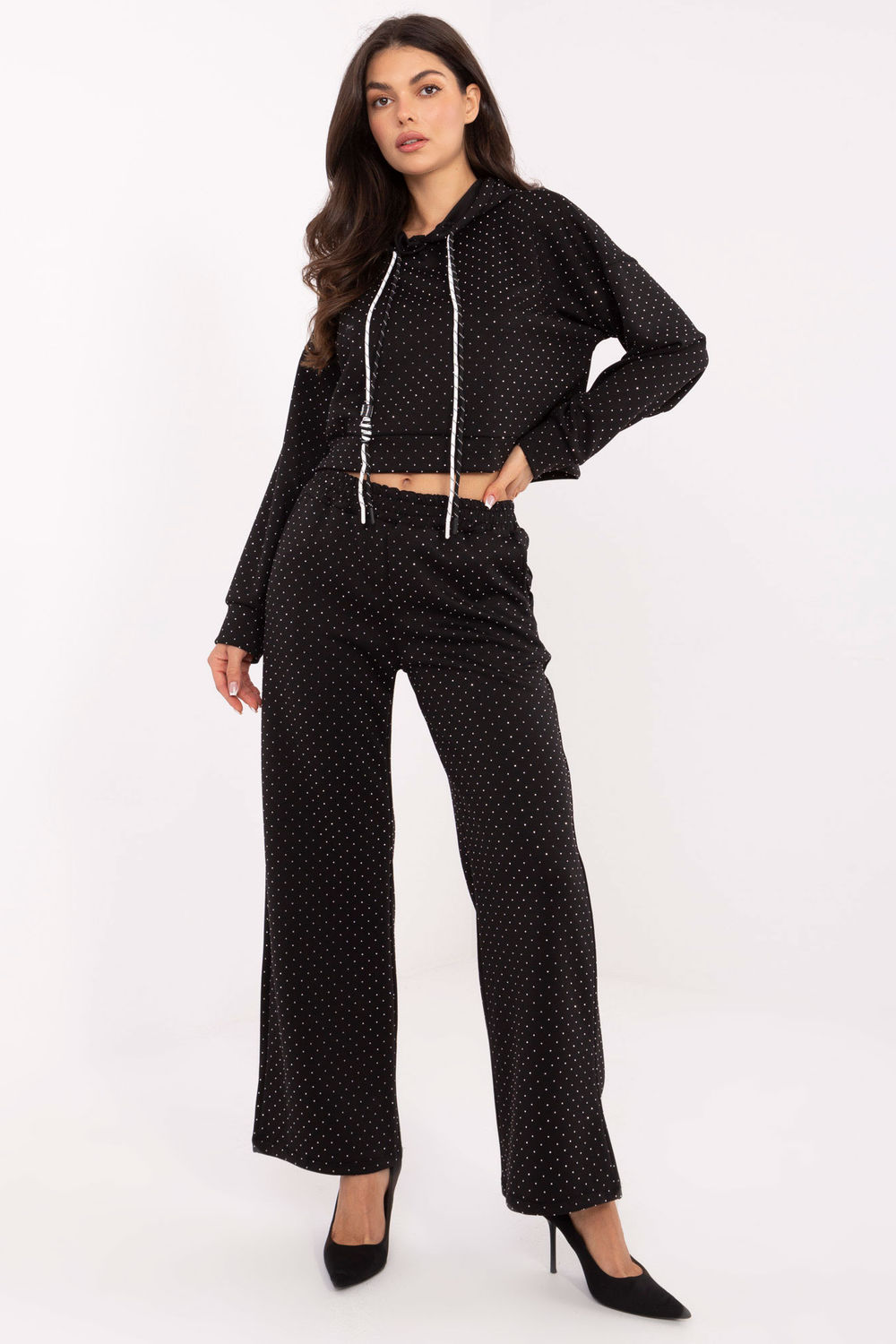 Spodnie Komplet Model IT-KMPL-21719.86 Black - Rue Paris