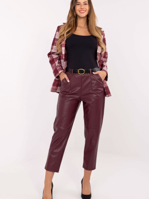 Spodnie Damskie Model IT-SP-FL8576.06P Bordo - Rue Paris