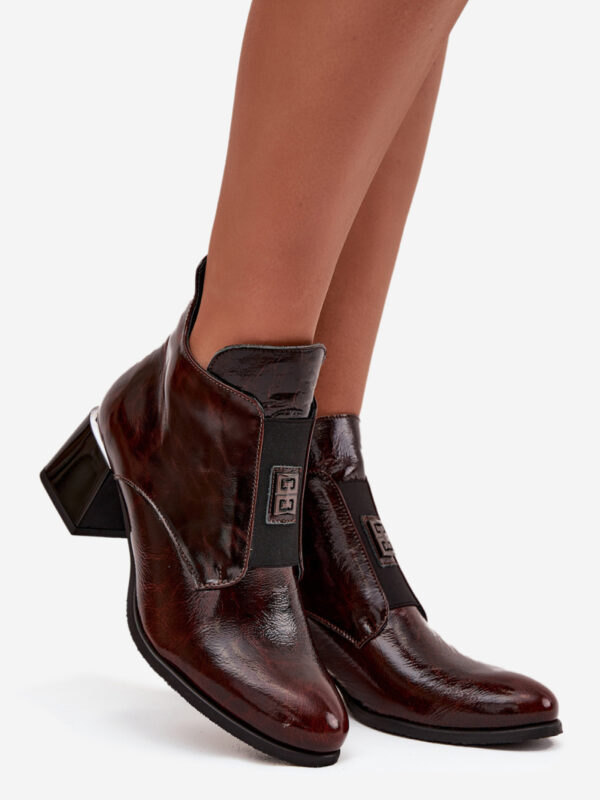 Botki Model Zazoo 60560 Dark Brown - Step in style