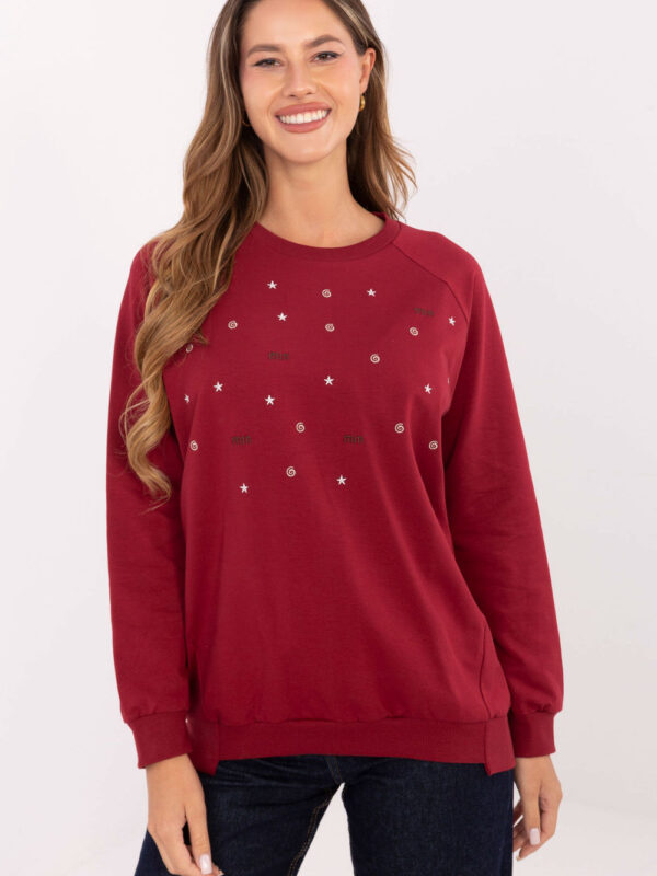Bluza Damska Model RV-BZ-A876.52 Bordo - Relevance