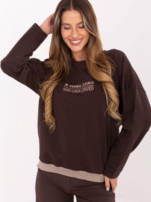 Bluza Damska Model RV-BZ-A907.08P Dark Brown - Relevance