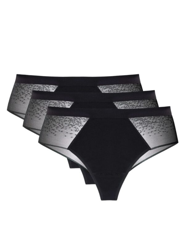 Komplet Stringi Model Hela 3pack S Black - Gorteks