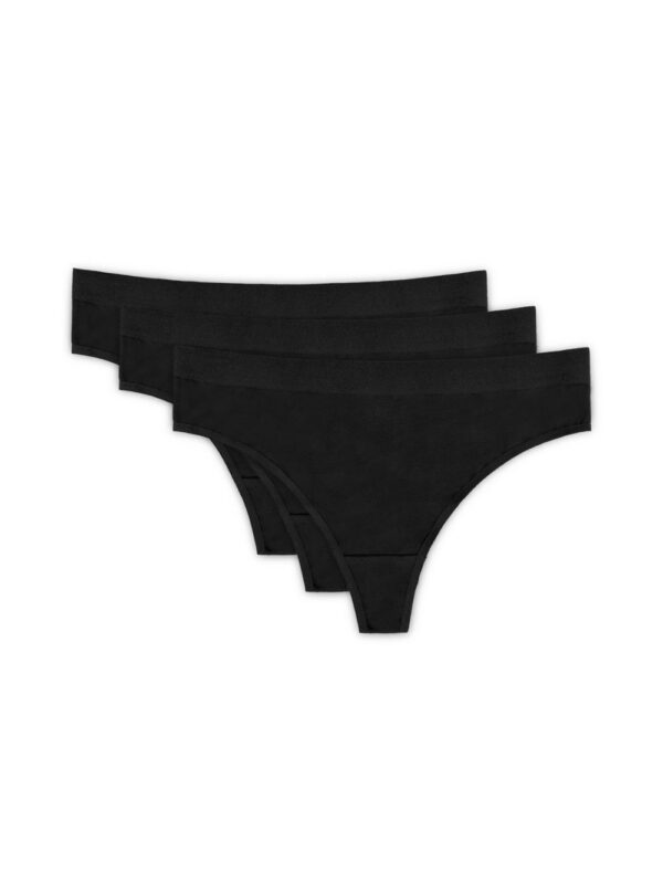 Komplet Stringi Model Alana 3pack S Black - Gorteks