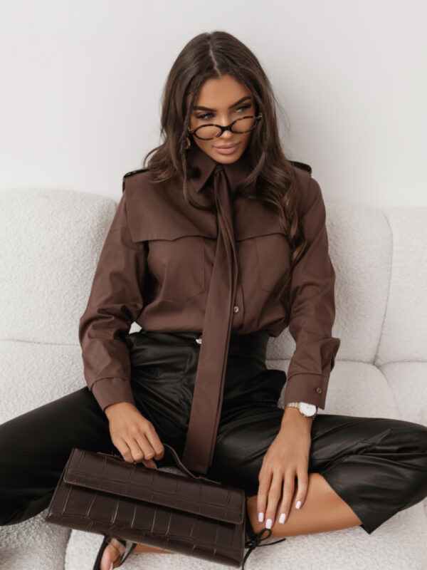 Koszula Damska Model Milo 404899487 Brown - LaBalancia