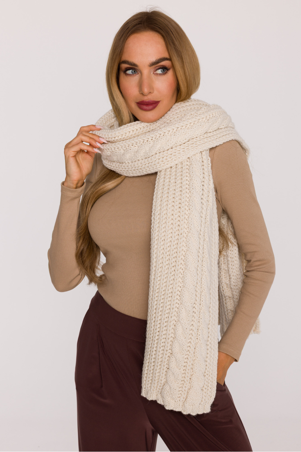 Szal Model MOE898 Ecru - Moe