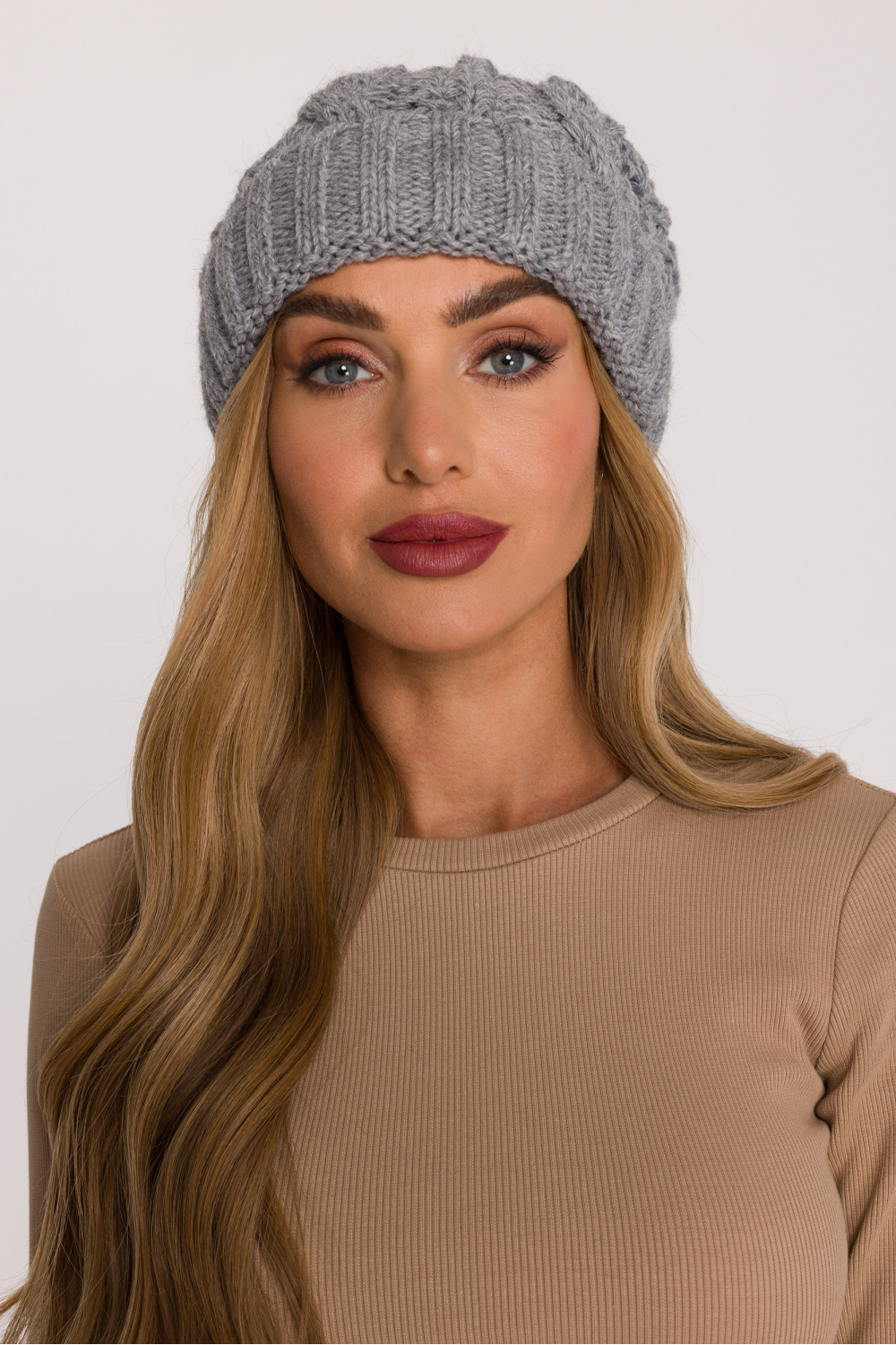Czapka Model MOE897 Grey - Moe