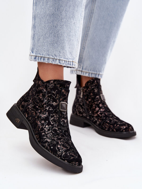 Botki Model DA CR52-713 Black/Brown - Step in style