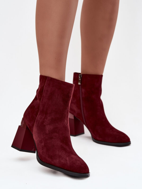 Botki Model DA CR52-718 Bordo - Step in style