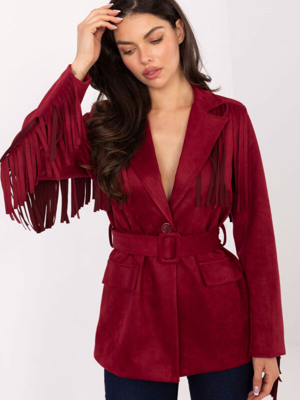 Marynarka Model IT-PL-5792.33 Bordo - Rue Paris