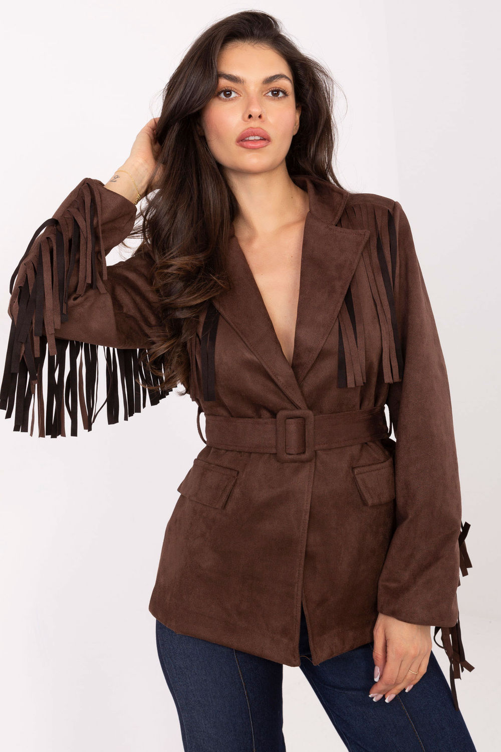 Marynarka Model IT-PL-5792.33 Brown - Rue Paris