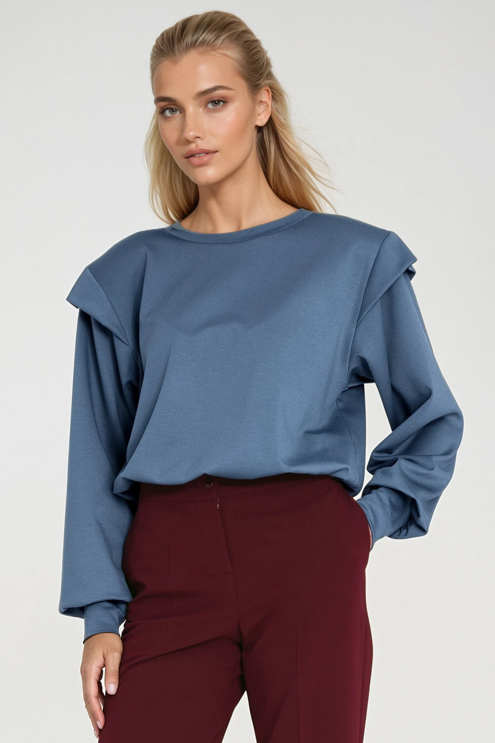 Bluza z wysokimi ściągaczami BL10 Cobalt - Nife