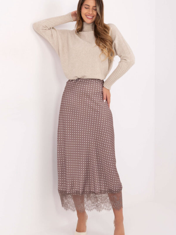 Spódnica Model MI-SD-4213.52 Dark Beige - Rue Paris